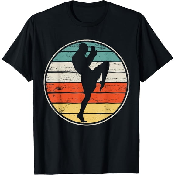 Martial Arts Kickboxing Retro Vintage Gift T-Shirt