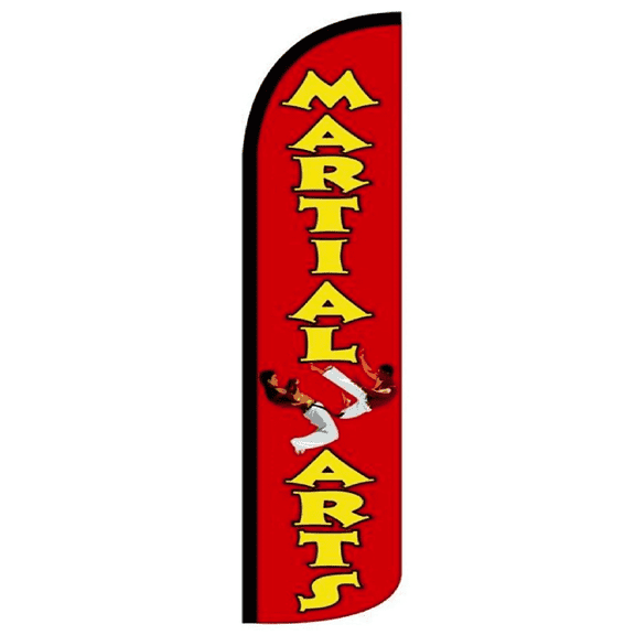 Martial Arts Standard Windless Flag (Hardware Not Included) | Advertisement /Business Flags | Feather Flag |