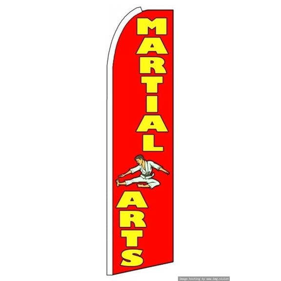 Martial Arts Swooper Flag (Hardware Not Included) |Advertisement /Business Flags | Feather Flag |