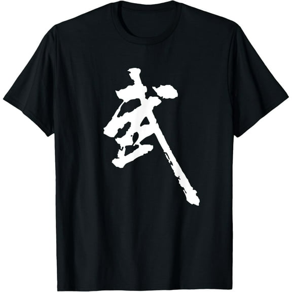 Martial Arts T-Shirt Chinese Kung Fu Character Art Wushu Tee men and women can wear, black, white, gifts
