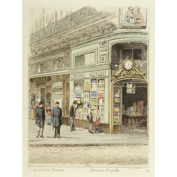 Martial Road Paris Boulevard Staliens 1877 Illustration Extra Large XL Wall Art Poster Print