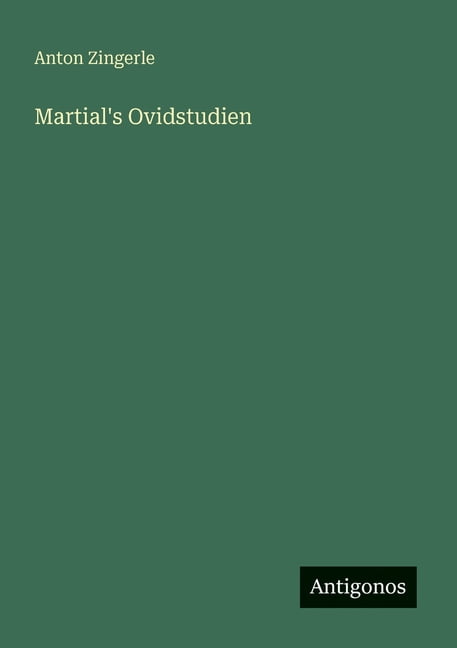 Martial's Ovidstudien, (Paperback)