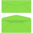 thumbnail image 1 of Neon Green #10 Business Color Mailing Envelopes | 4 1/8 X 9 ½ inches | 24lb Bond Bright Color Paper (90 GSM) | 50 Envelopes Per Pack, 1 of 6