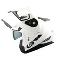 thumbnail image 1 of Martian Motorcycle Bluetooth Helmet Modular Full Face Flip up Dual Visor Bluetooth Headset: HM-BH1 Glossy White, 1 of 9