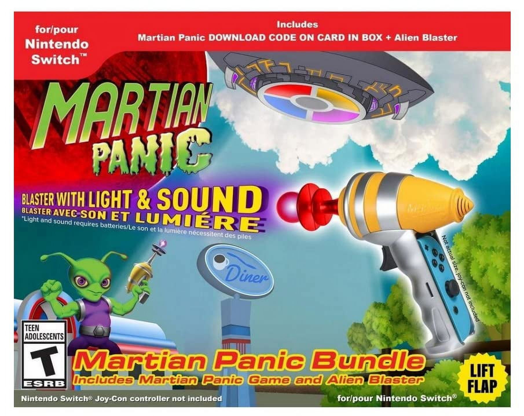 Martian Panic Bundle (Video Game and Blaster) - For Nintendo Switch