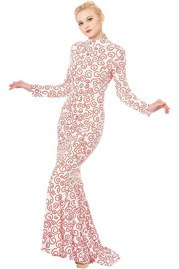 Martian Spy Girl Mars Attacks Fishtail Slim Long Dress Prom Gown