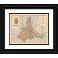 thumbnail image 1 of Martin 24x20 Black Ornate Wood Framed with Double Matting Museum Art Print Titled - Zaragoza Spain Europe - Martin 1911, 1 of 4