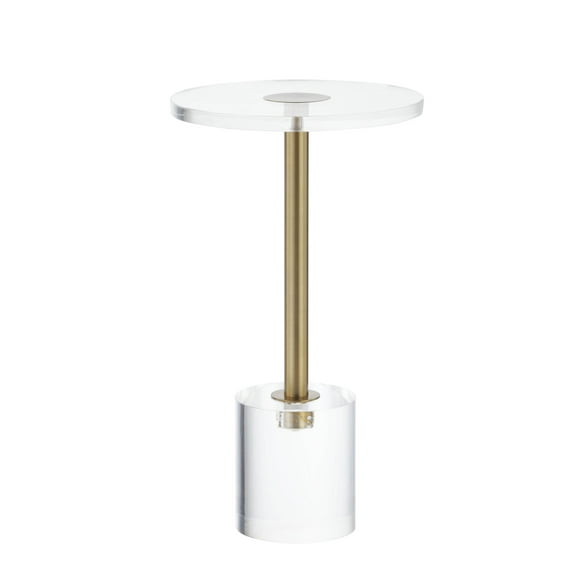 Martin Acrylic Pedestal End Table