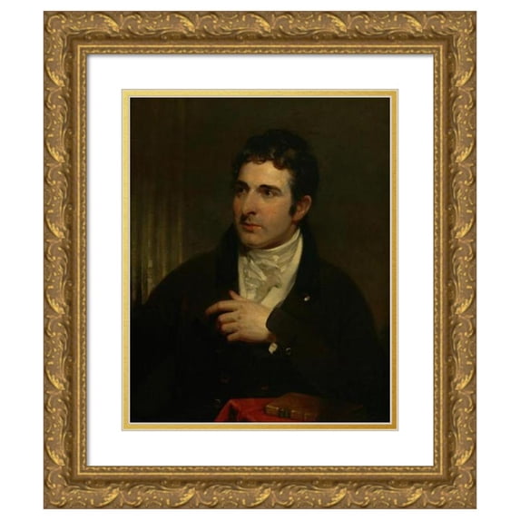 Martin Archer Shee 12x14 Gold Ornate Wood Frame and Double Matted Museum Art Print Titled - John Philip Kemble (C.1795)