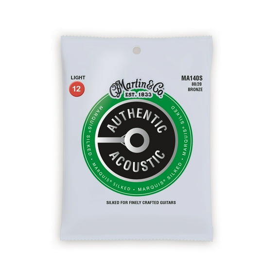 Martin Authentic Acoustic Guitar Strings - Marquis Silked 80/20 Light