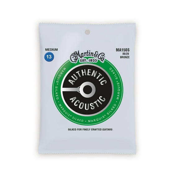 Martin Authentic Acoustic Guitar Strings - Marquis Silked 80/20 Medium