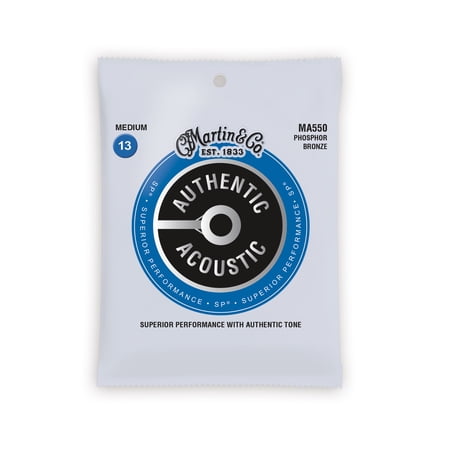 Martin Authentic Acoustic Guitar Strings - Superior Performance 92/8 Medium