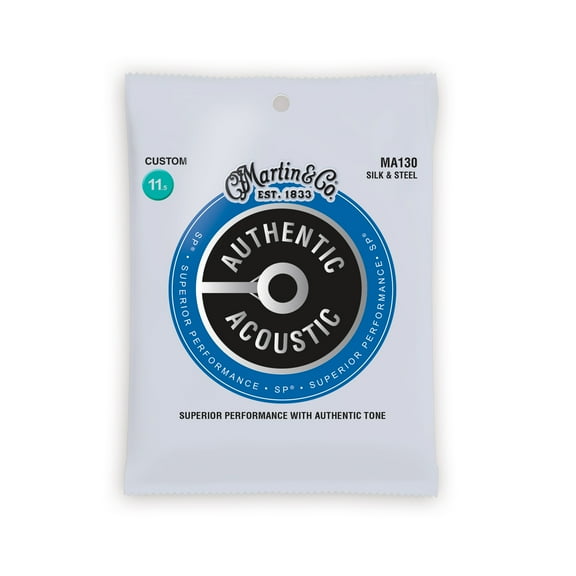 Martin Authentic Acoustic Guitar Strings - Superior Performance - Silk-Steel