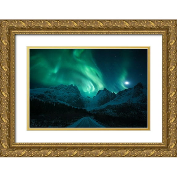 Martin Castan, David 14x11 Gold Ornate Wood Framed with Double Matting Museum Art Print Titled - The Green Poison
