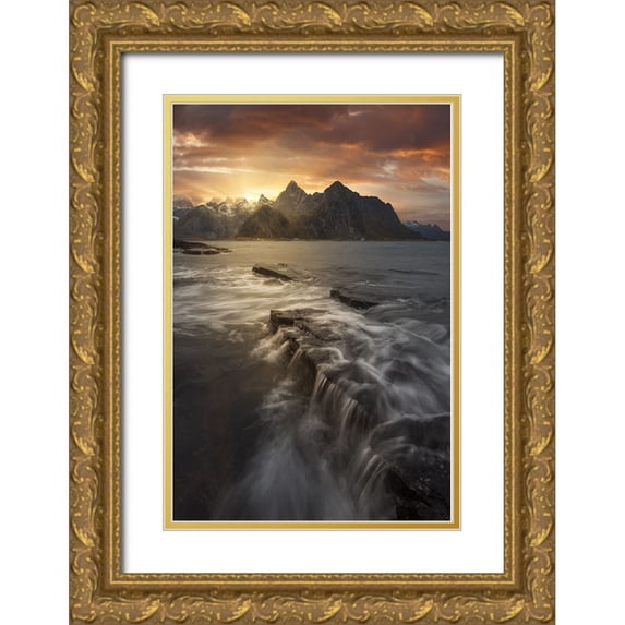 Martin Castan, David 17x24 Gold Ornate Wood Framed with Double Matting Museum Art Print Titled - +*^^*+