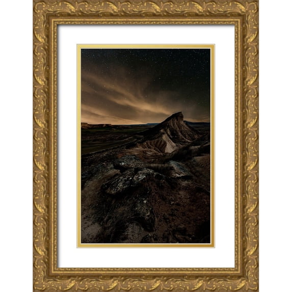 Martin Castan, David 23x32 Gold Ornate Wood Framed with Double Matting Museum Art Print Titled - Broken