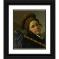 thumbnail image 1 of Martin Drölling 12x14 Black Ornate Wood Framed Double Matted Museum Art Print Titled: Portrait of Mademoiselle De Saint Aubin (1764-1850), 1 of 5