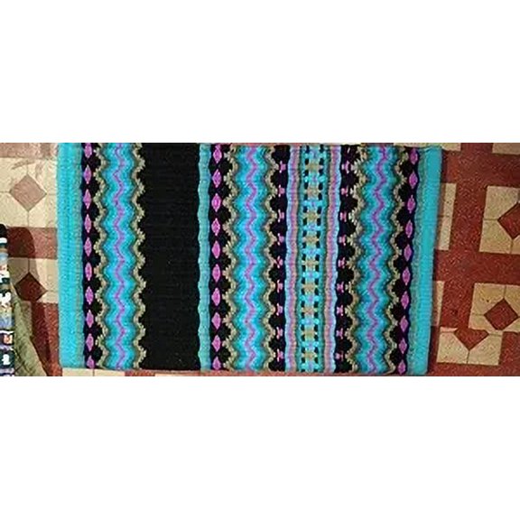 Martin Enterprises Saddle Pad/Blanket for Horses Western Show Horse Saddle Blanket New Zealand Design Handmade Wool Saddle Blanket Top Wool Saddle Pad