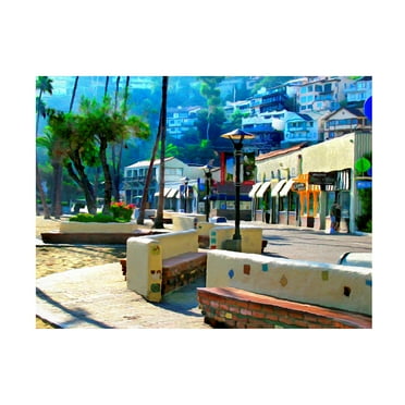 Martin Fine Photography 'Catalina Island Street Front' Canvas Art