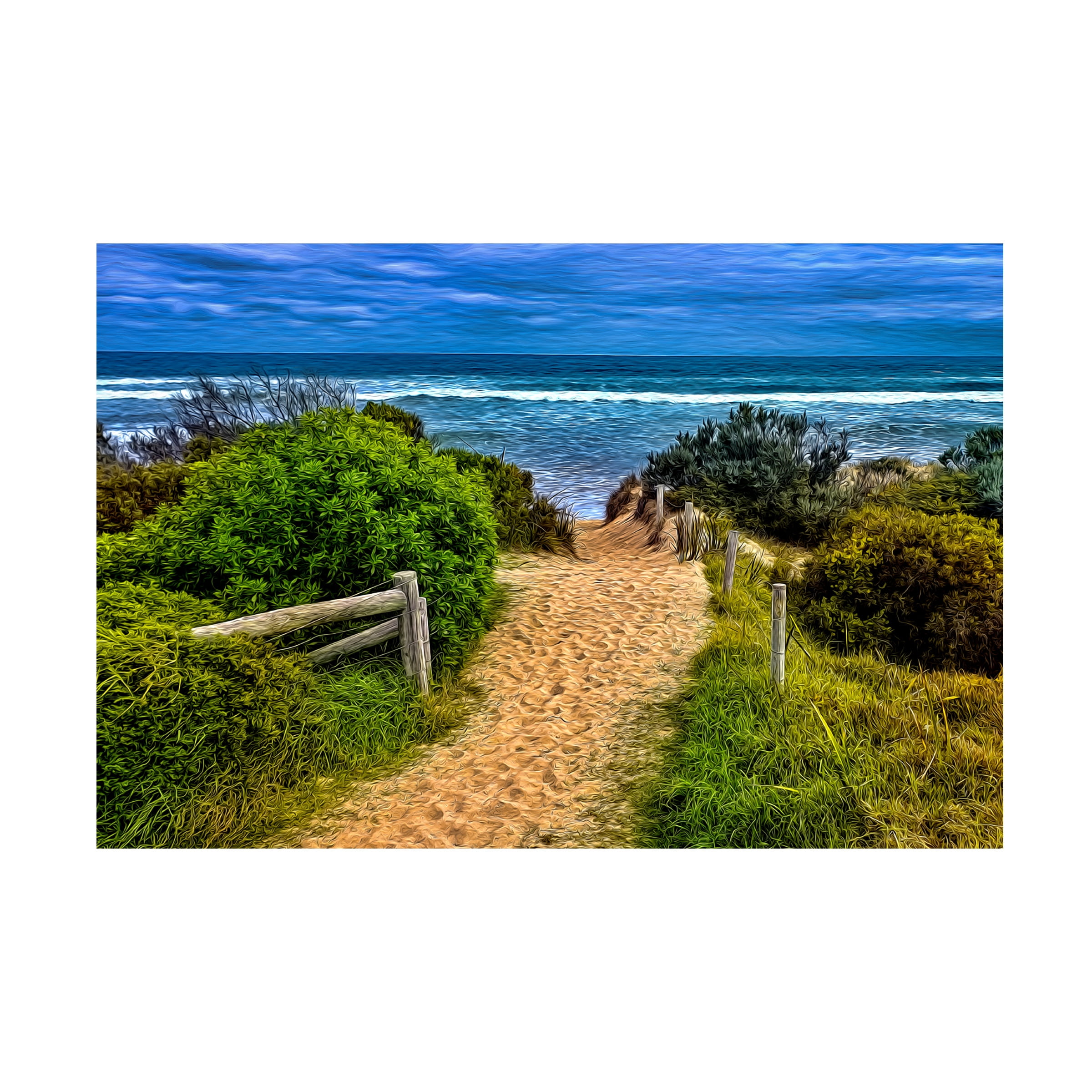 Martin Fine Photography 'Pathway To The Beach 01' Canvas Art - Walmart.com