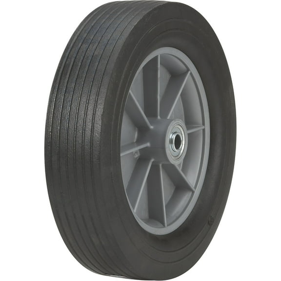 Martin Flat-Free Solid Rubber Tire and Poly Wheel, 12 x 3.00 Tire, Model# ZP121RT-341