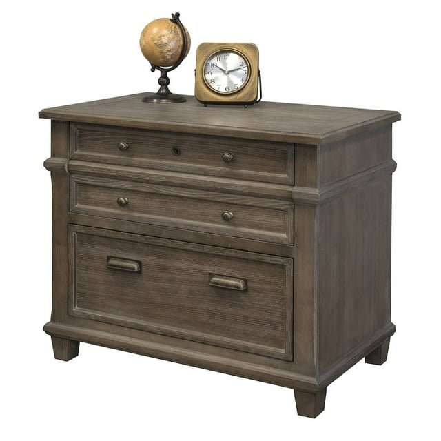 Martin Furniture Carson Wood Lateral File Storage File Drawer Gray