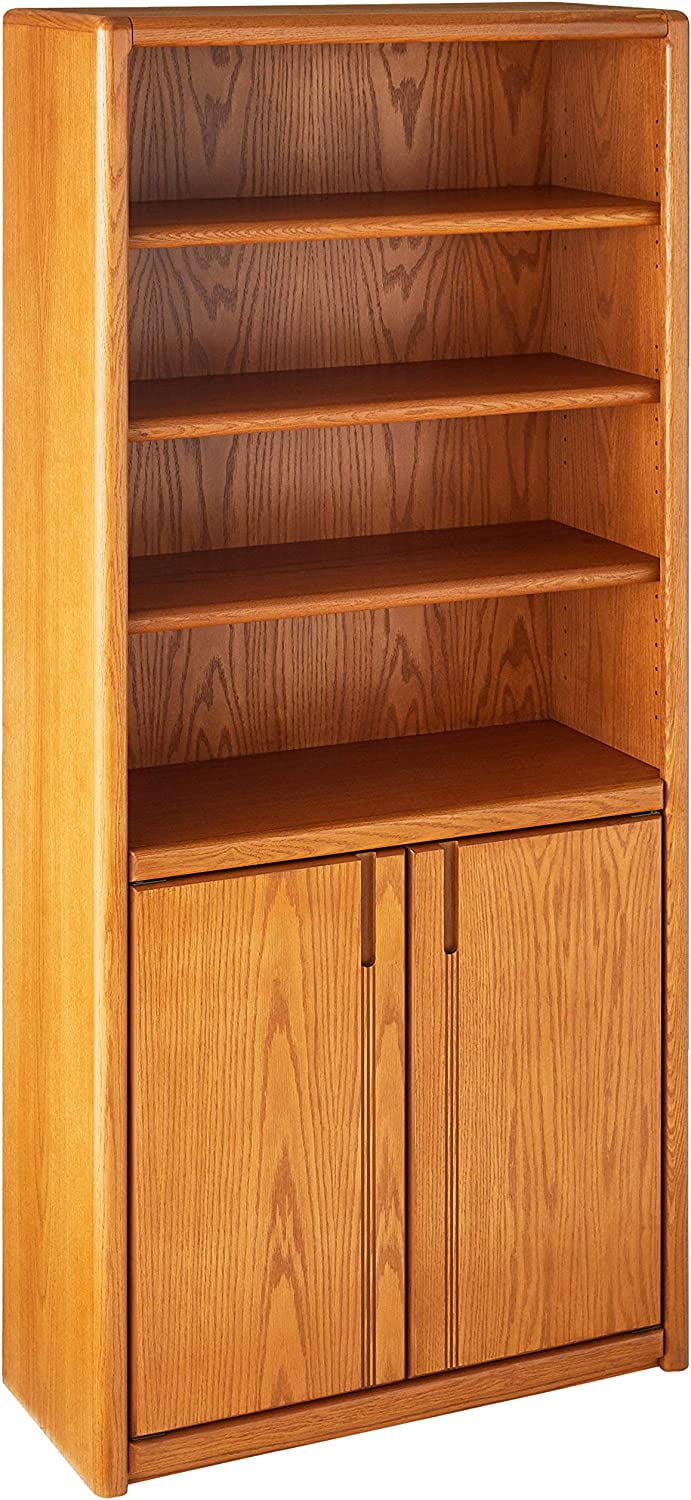 Martin Furniture Contemporary Library Bookcase with Lower Doors Fully