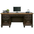 thumbnail image 1 of Martin Furniture Hartford Wood Credenza Office Desk Writing Table Black, 1 of 7