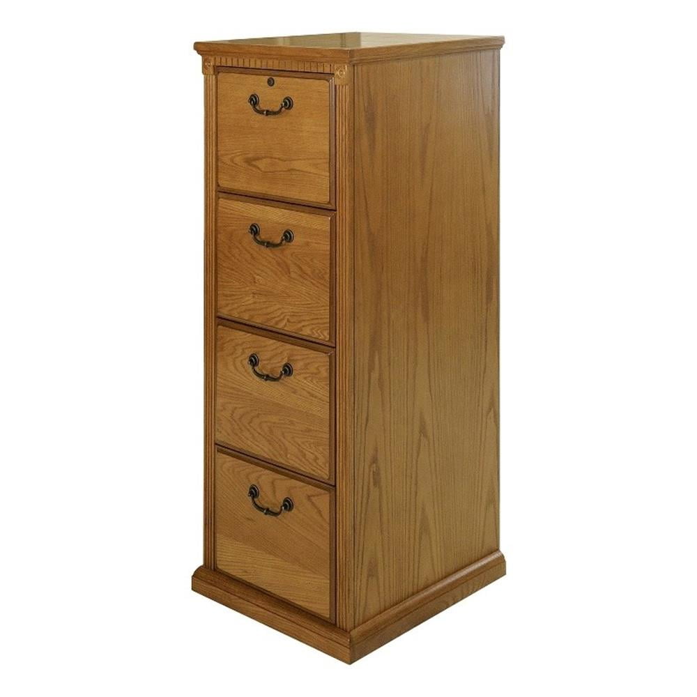 Martin Furniture Huntington Oxford 4 Drawer Wood File Cabinet Natural