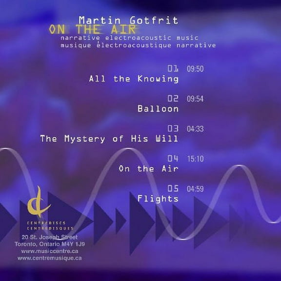 Martin Gotfrit - On the Air - Music & Performance - CD