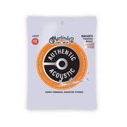Martin Guitar Authentic Acoustic Flexible Core Tommy s Choice MA540FX, 92/8 Phosphor Bronze, Light Guitar Strings