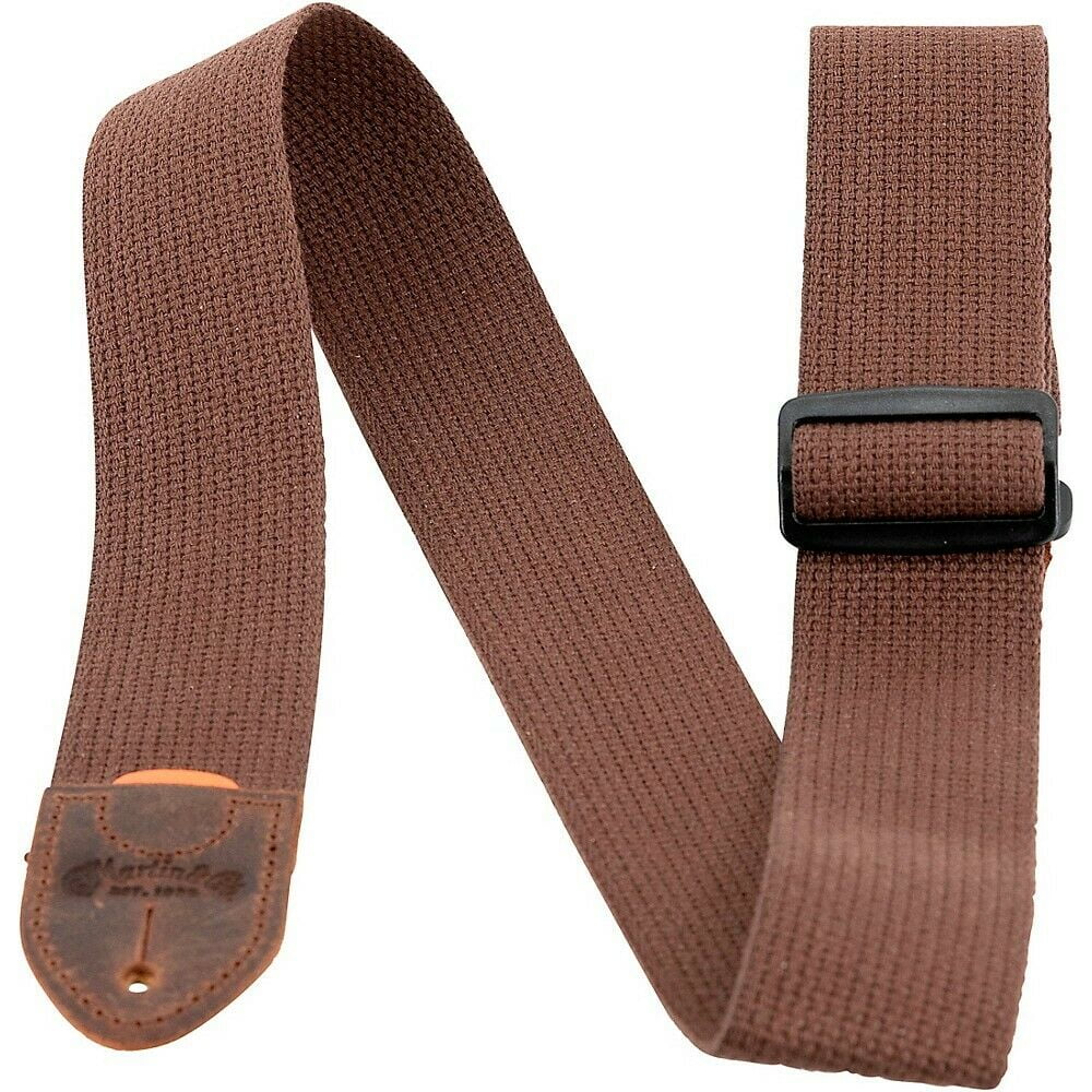 Martin Cotton Weave Pickholder Guitar Strap, Brown