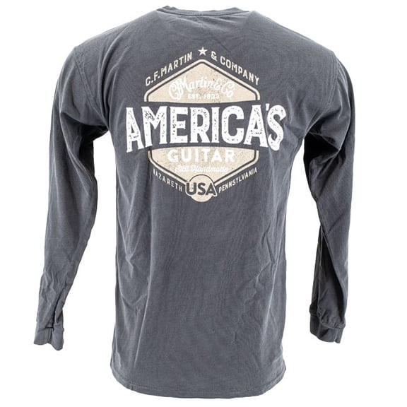 Martin Guitars Americas Long Sleeve Pocket Tee Shirt - Small