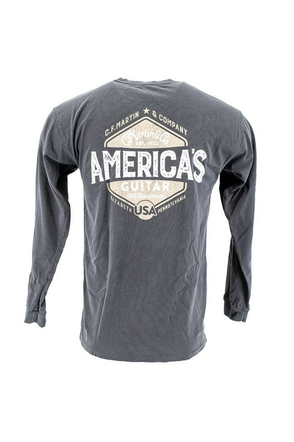 Americas Long Sleeve Pocket Tee Shirt - Small