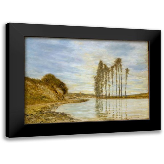 Martin, Homer DodgeÂ&nbsp; 14x11 Black Modern Framed Museum Art Print Titled - View on the Seine: Harp of the Winds