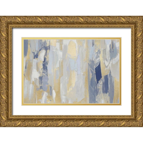 Martin, Jennifer 32x23 Gold Ornate Wood Framed with Double Matting Museum Art Print Titled - Revelation Blue