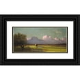 thumbnail image 1 of Martin Johnson Heade 18x10 Black Ornate Wood Framed Double Matted Museum Art Print Titled - Sunlight and Shadow - the Newbury Marshes (C. 1871-1875), 1 of 5