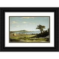 thumbnail image 1 of Martin Johnson Heade 24x17 Black Ornate Framed Double Matted Museum Art Print Titled: Rhode Island Shore (1858), 1 of 5