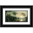 thumbnail image 1 of Martin Johnson Heade 2x Matted 24x16 Black Ornate Framed Art Print 'Sunrise in Nicaragua', 1 of 2