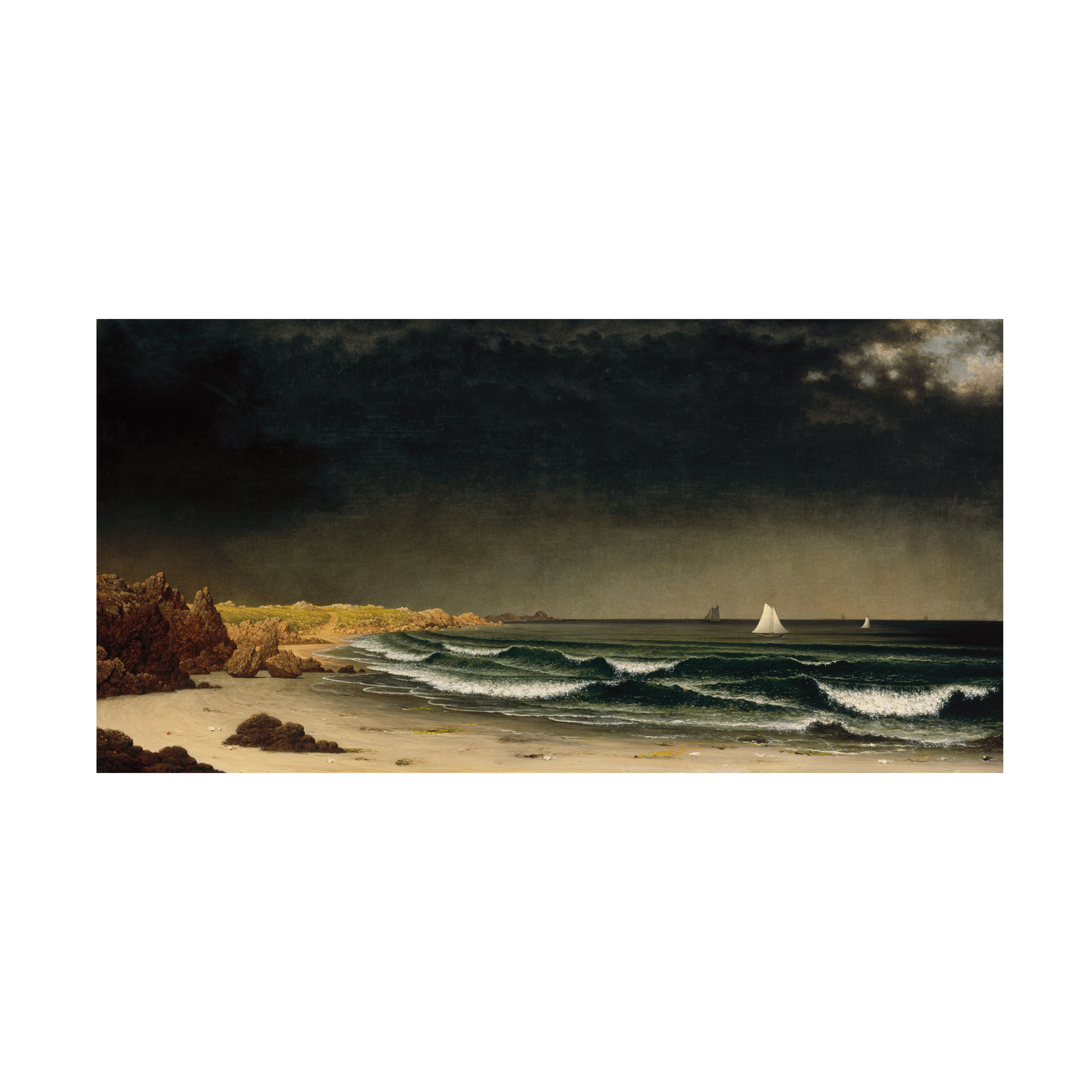 Martin Johnson Heade 'Approaching Storm' Canvas Art