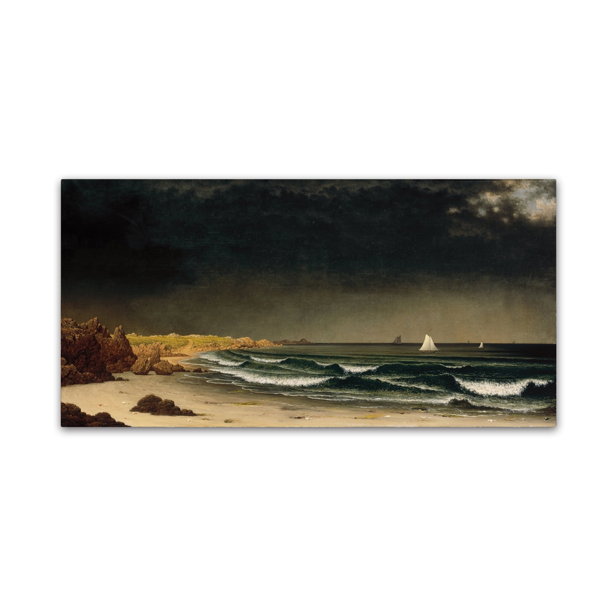 Martin Johnson Heade 'Approaching Storm' Canvas Art