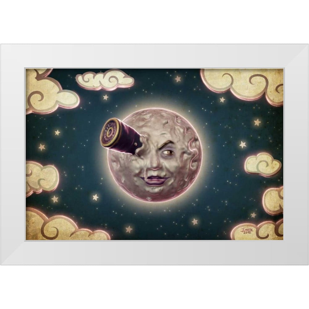 Martin, Jose Luis 18x13 White Modern Wood Framed Museum Art Print