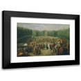 thumbnail image 1 of Martin Knoller 24x17 Black Modern Framed Museum Art Print Titled - The Laying of the Cornerstone of the Concordiat Temple in Laxenburg (1795), 1 of 5