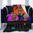 thumbnail image 1 of Martin Lawrence Blanket Flannel Soft Throw Blankets for Bedroom Livingroom Sofa Home 50""X40"", Black, 1 of 6