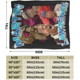 thumbnail image 1 of Martin Lawrence Blanket Flannel Soft Throw Blankets for Bedroom Livingroom Sofa Home 80""X60"", Black, 1 of 6