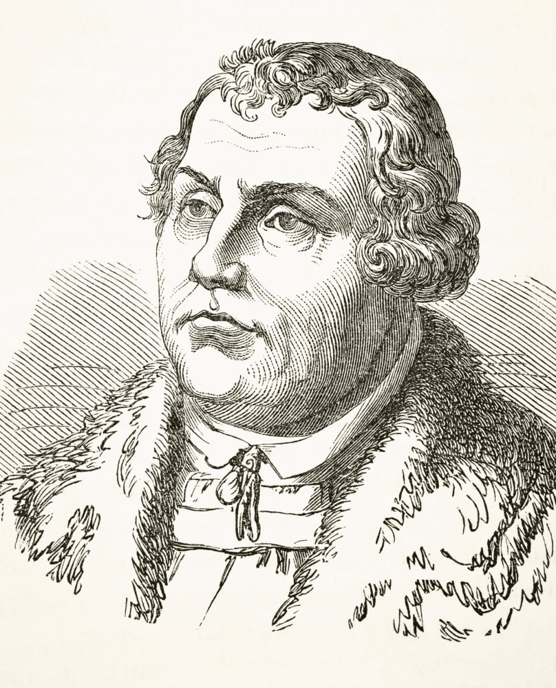 Martin Luther 1483 To 1546 German Theologian From The National And Domestic History Of England By William Aubrey Published London Circa 1890 Canvas Art - Ken Welsh Design Pics (26 x 32)
