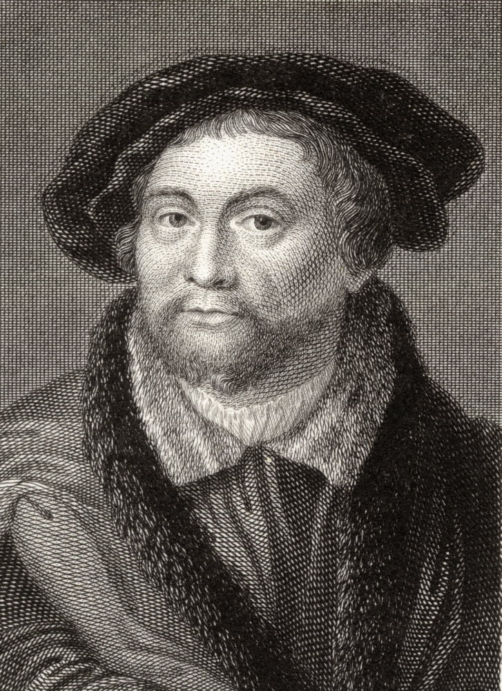 Martin Luther 1483-1546 German Theologian And Religious Reformer19Th Century Print Engraved By CPye From A Painting By Holbein Canvas Art - Ken Welsh  Design Pics (26 x 34)