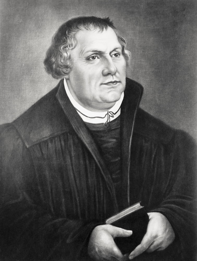 Martin Luther 1483 To 1546 German Theologian After A Painting By Lucas Cranach The Elder 1472-1553 Canvas Art - Ken Welsh Design Pics (12 x 16)