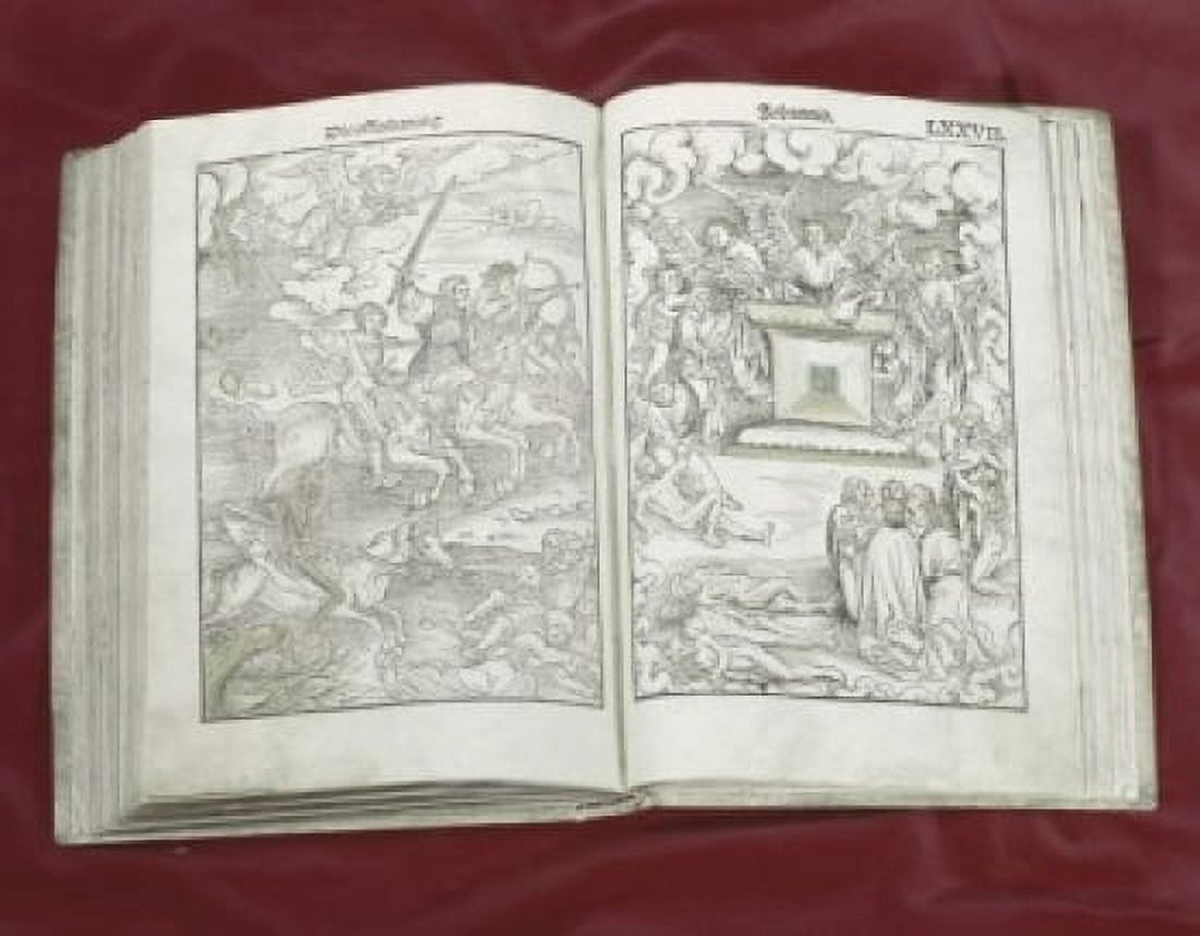 Martin Luther Bible Four Horsemen of Apocalypse 1523AD Manuscripts American Bible Society New York Canvas Art - (24 x 36)