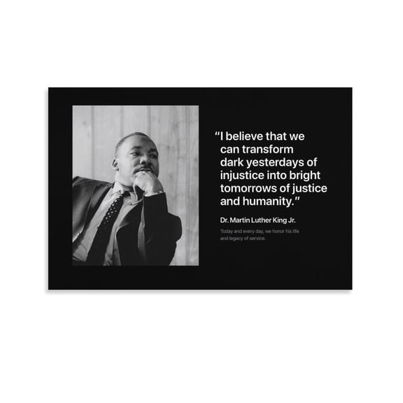 Martin Luther King Jr. American Poster Greatness Artworks Picture Print Poster Wall Art Painting Canvas Gift Decor Home Posters Decorative 08x12inch(20x30cm)